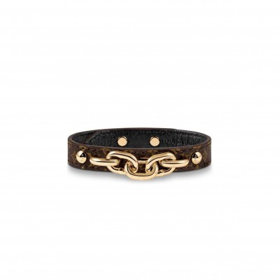 LOUIS VUITTON MONOGRAM TWIST THE CHAIN BRACELET M6529E
